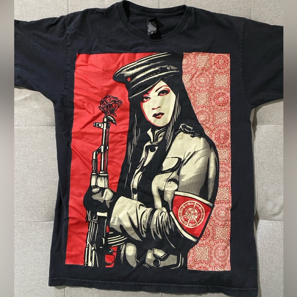Obey Revolutionary Woman Soldier Shirt